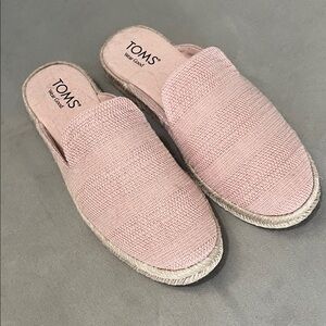 TOMS Women's Pink Espadrille Slip-On Shoes